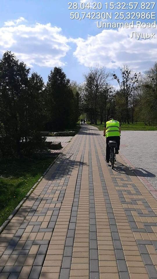 У Луцьку муніципали патрулюватимуть центральний парк на велосипедах