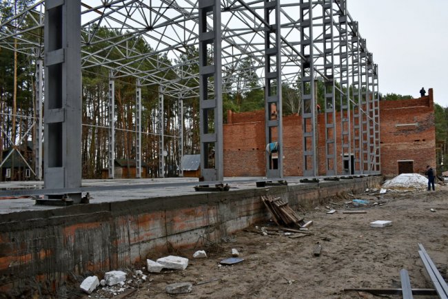 Будівництво спорткомплексу на базі відпочинку «Гарт»: що вже зробили. ФОТО