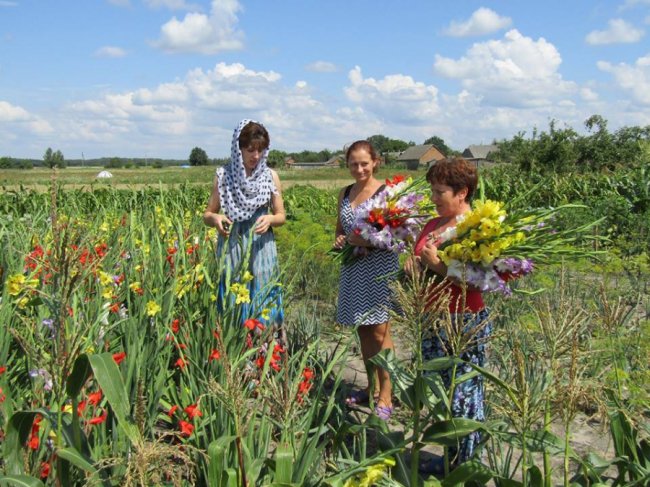 У селі на Волині дружина священика заквітчує храм. ФОТО