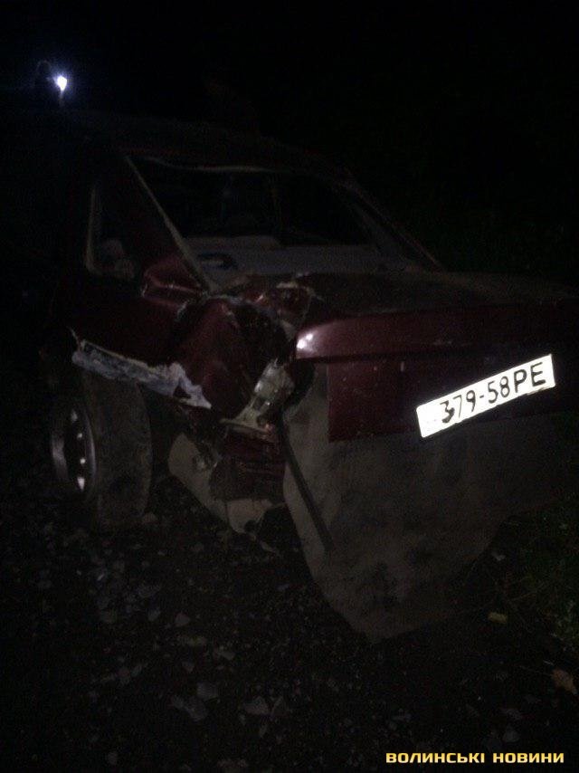 Під Луцьком автівка злетіла з дороги. ФОТО