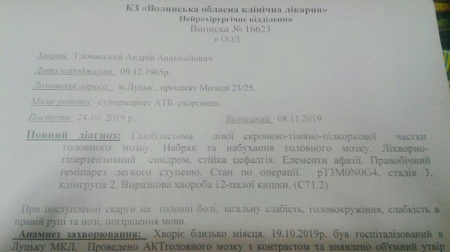 Стався рецидив: лучанину, який бореться з раком, потрібна негайна допомога