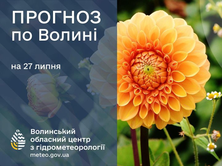 Погода в Луцьку та Волинській області на завтра, 27 липня