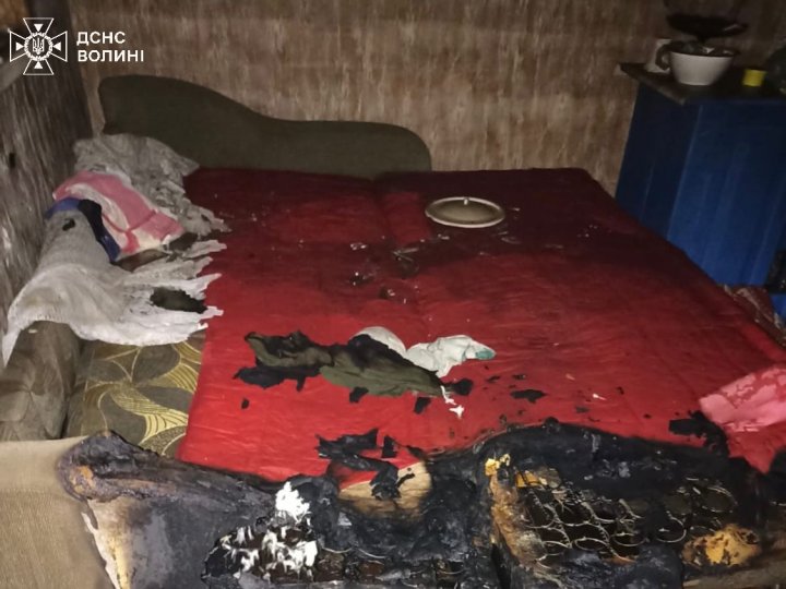 На Волині під час пожежі будинку загинув чоловік