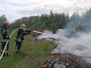 У місті на Волині горіло сміття