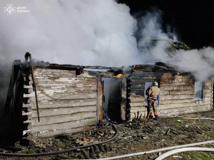 На Волині вночі горів житловий будинок