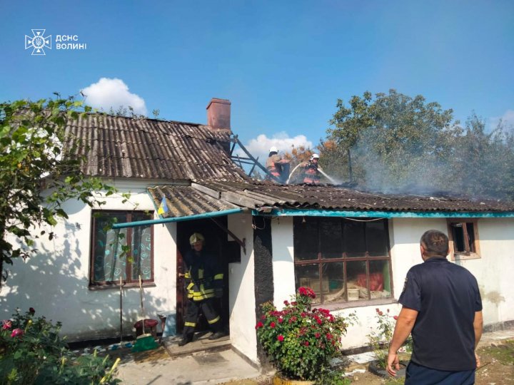 На Волині горів житловий будинок