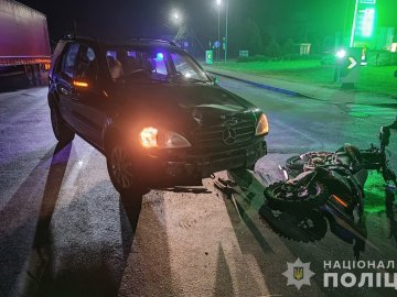 На Волині водій автівки збив 18-річного мотоцикліста