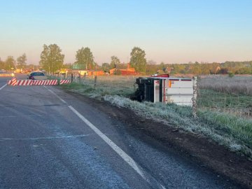 У місті на Волині вантажівка злетіла у кювет