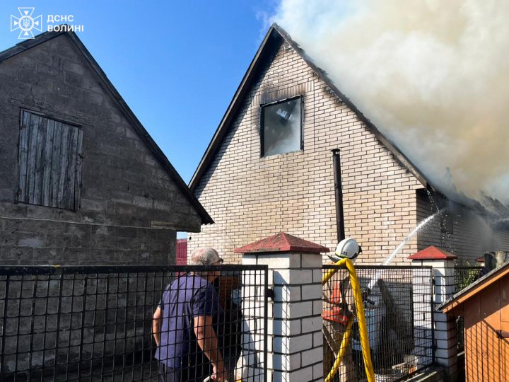 На Волині горів житловий будинок