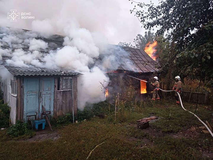 На Волині горів житловий будинок