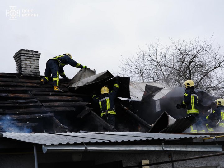 На Волині горів житловий будинок. ФОТО