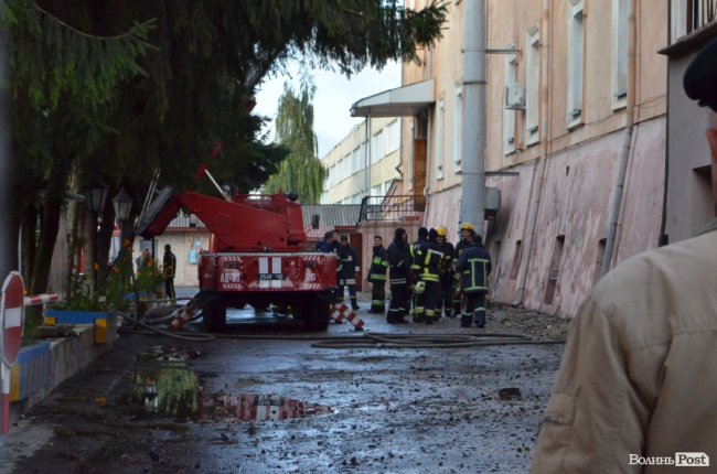 Військовий госпіталь у Луцьку оговтується після пожежі. ФОТО