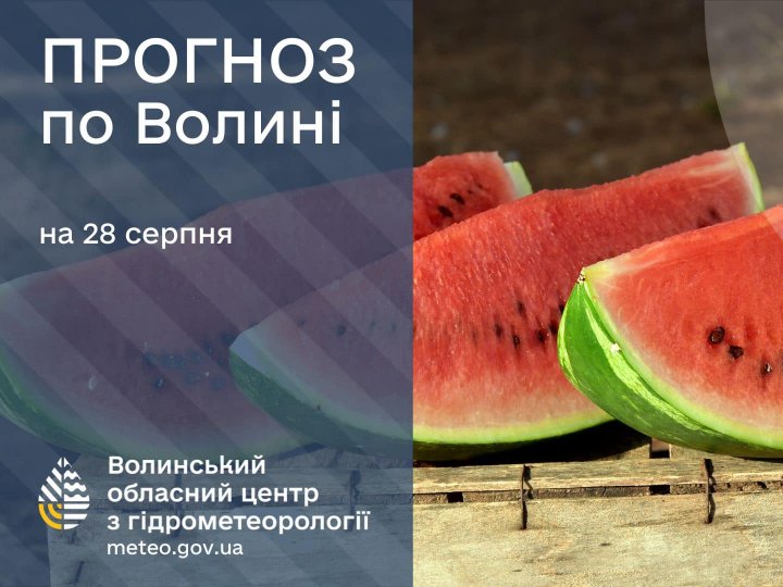 Погода в Луцьку та Волинській області на завтра, 28 серпня