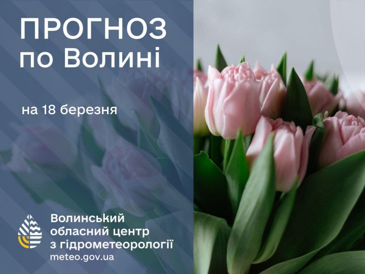 Погода в Луцьку та Волинській області на завтра, 18 березня