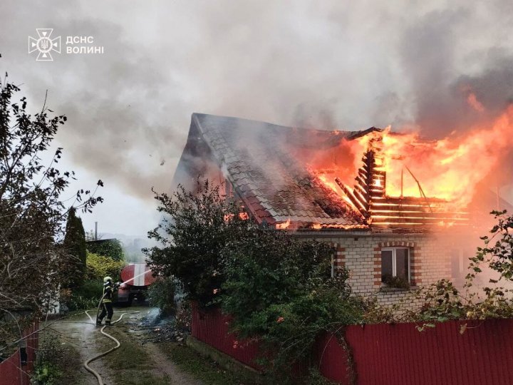 На Волині горів житловий будинок