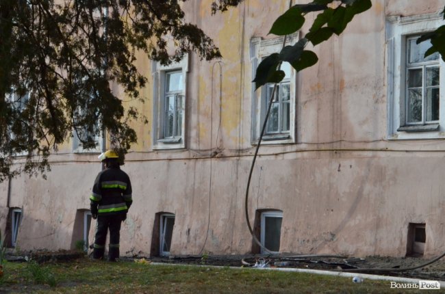 Військовий госпіталь у Луцьку оговтується після пожежі. ФОТО